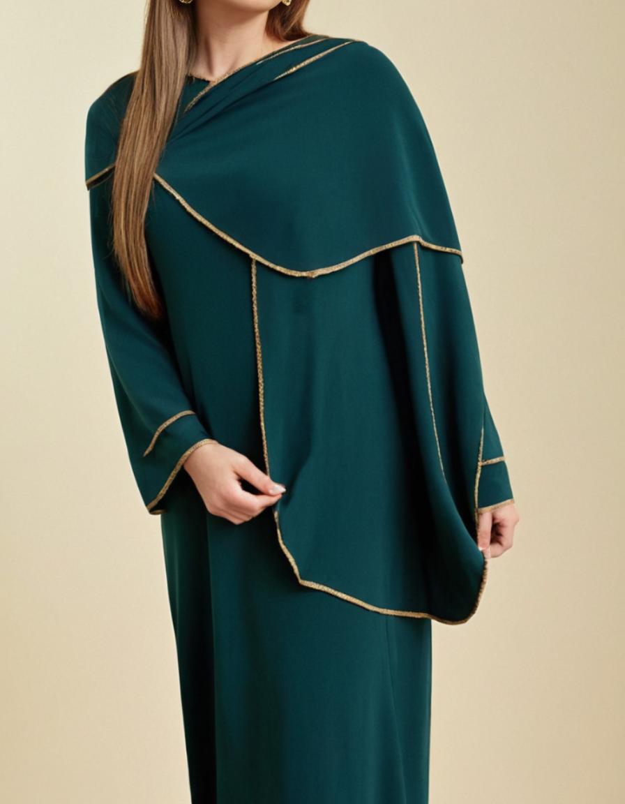 Abaya à voile uni