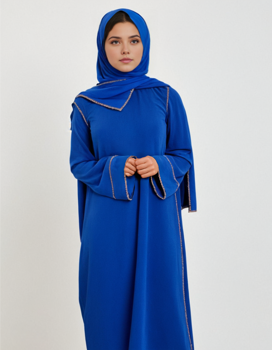 Abaya à voile uni